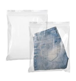 Clear Zip Bags 16 x 18 Inch. Pack of 100 Plastic Reclosable Zipper Bags 2 Mil. Resealable Plastic Bags. Waterproof Poly Bags Reclosable. Baggies
