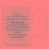 1pc Inspirational Spanish Quote Ceramic Coffee Mug 11oz – Motivational Gift with Bold Typography, C-Handle Design,