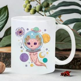 Mermaid Ceramic Cup Reusable, Insulation, Hand Washing Neutral White Home Kitchen Supplies Multifunctional Coffee