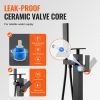 VEVOR Freestanding Bathtub Faucet, Floor Mount, Freestanding Tub Filler, Shower Mixer Taps, Two Water Modes, 360° Swivel Spout