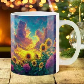 1pc 11Oz Football Ceramic Coffee Mug with Pattern, Suitable for Daily Drinking Water And Coffee, Home Kitchen Supplies (Color: White)